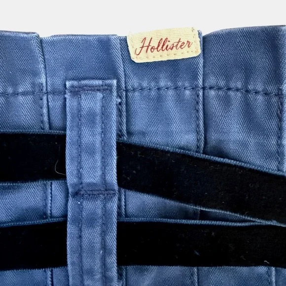 Vintage Y2K Hollister Mini Skirt 9 Rare Low Rise Pleated Velvet Baddie Coquette - Picture 5 of 9